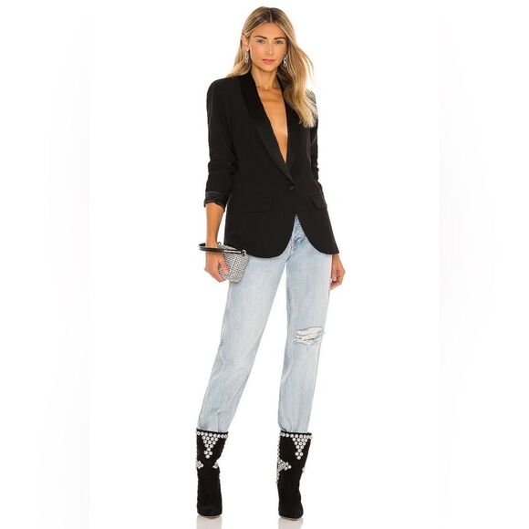 Amanda Uprichard Jane Classic Black Blazer size m NWOT - Picture 3 of 8